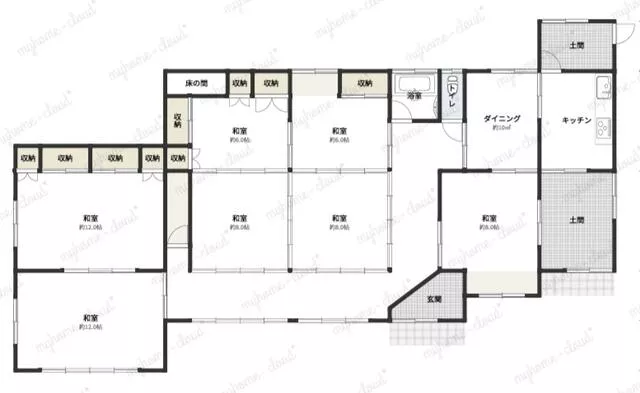 Oshu City, Iwate Minami Todaka, Morishita (Mizusawa Station) Single-story building 7DK