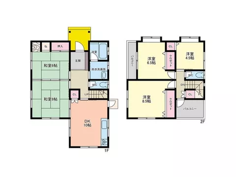 【Panahome Aiki】Parking for 2 cars possible! A used wooden two-story property!!