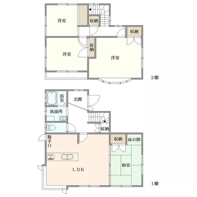 Chikushino City, Oaza Kumi (Chikushi Station) 2-story 4LDK