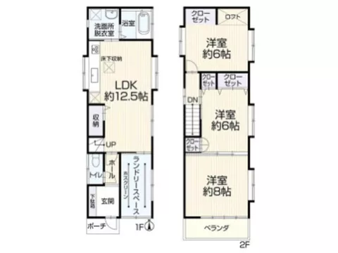 5 minutes by car to Aeon Mall. A renovated 3LDK with an attractive living environment.