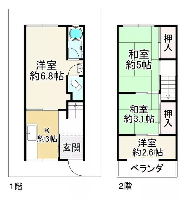Takarazuka City, Kashio 2-chome (Ninagawa Station) 2-story building 4K