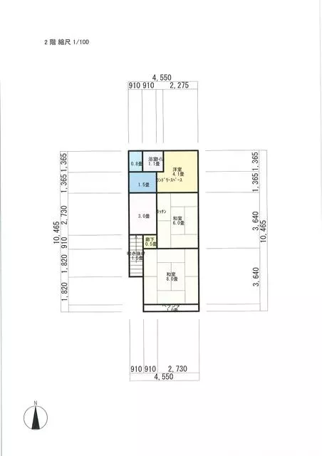 Aizuwakamatsu City, Nishi Nanokamachi (Nanokamachi Station) 2-story building 5K