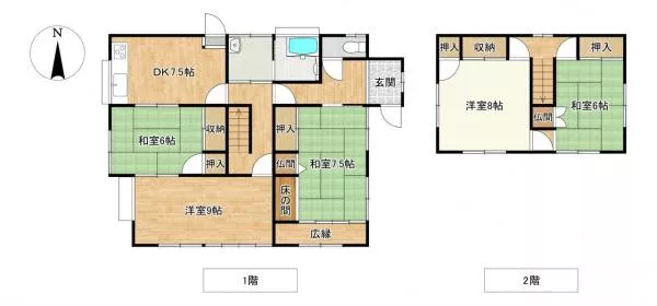 Sasebo City, Kurokami Town (Oto Station) 2-story building 5DK