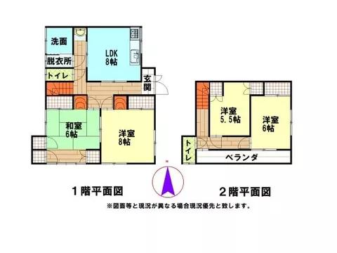 Property with a view of the sea♪ Good view! About a 4-minute walk to the sea