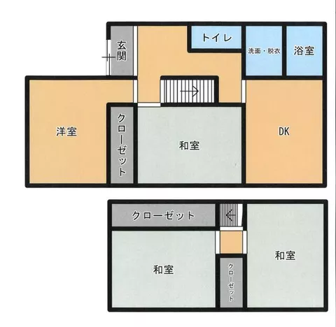 Wakayama City, Rokutani (Rokutani Station) 2-story 4DK