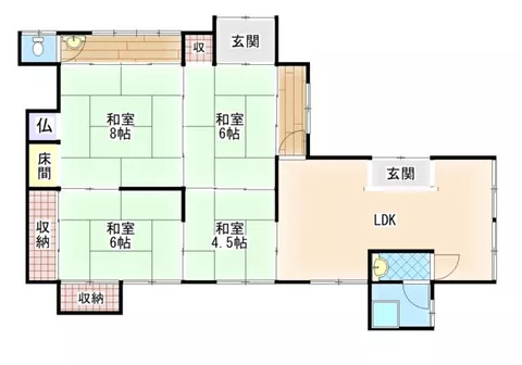 Ibusuki City, Nishikata (Miyakahama Station) Single-story building 4LDK - Image 2