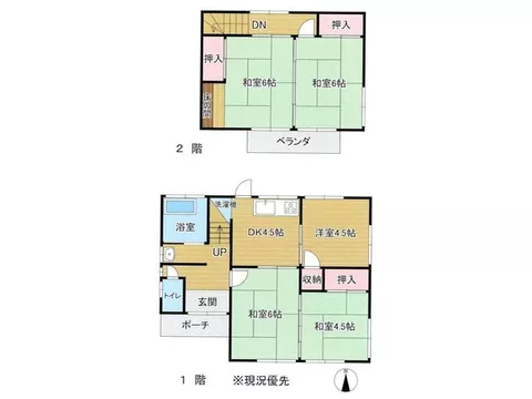 Used house in Beppu City, 5DK type