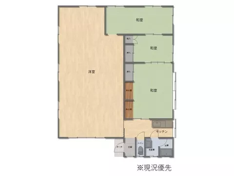 Single-story building on a 158 tsubo site! A price range that makes it easy to consider including renovation costs ◎ Parking for 2 cars