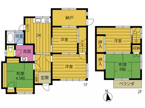 Oita City, Kamizaki Kamishiraki (Nishi Oita Station), 2-story, 5DK