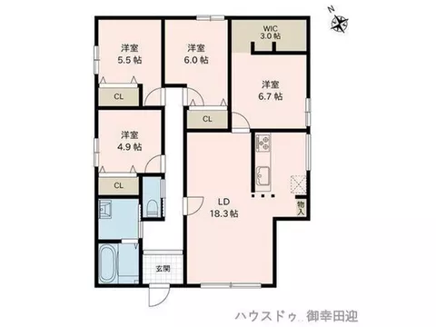《Available for viewing today!》Popular single-story house! Renovated in April 2014♪ Parking for 4 cars♪