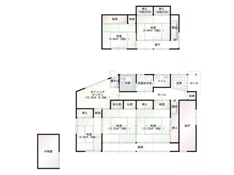 Near Sakata Station, over 40 tsubo, 5SK with ample storage! A spacious used house standing on a corner lot. - Image 2