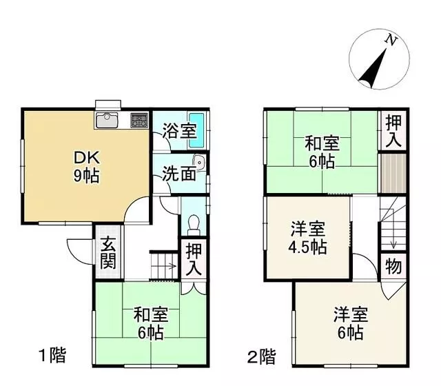 Konan City, Horaisaka 1-chome (Ishibe Station) 2-story 4DK