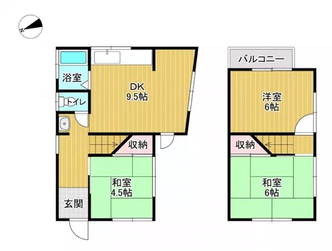Yawata City, Yawata Komatsu (Ishikiri Hachimangu Station) 2-story building 3DK