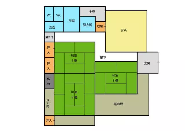 Mitake Town, Kani District, Fushimi (Akechi Station) Single-story building 3DK