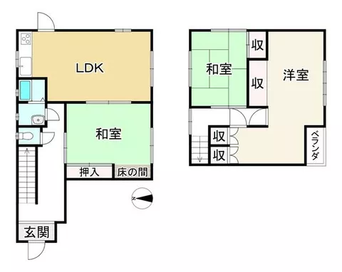 Koka City, Minakuchi Town, Shimoyama (Mikumo Station) 2-story building 3LDK