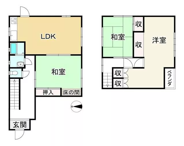Koka City, Minakuchi Town, Shimoyama (Mikumo Station) 2-story building 3LDK