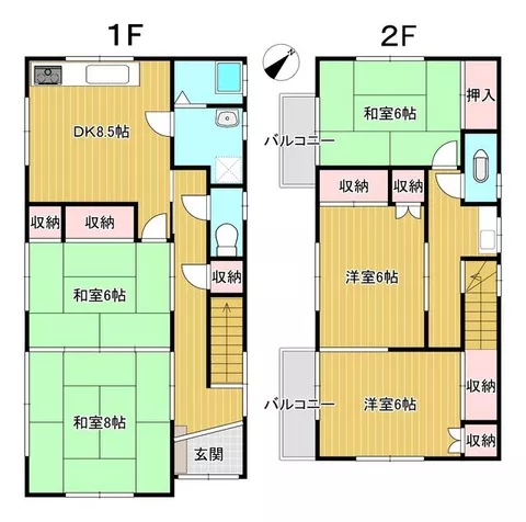 Yokosuka City, Nagai 5-chome (Misakiguchi Station) 2-story building 5DK - Image 2