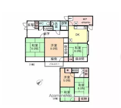 Kurobe City, Yamada Shin (Ogiue Station), 2-story, 6DK