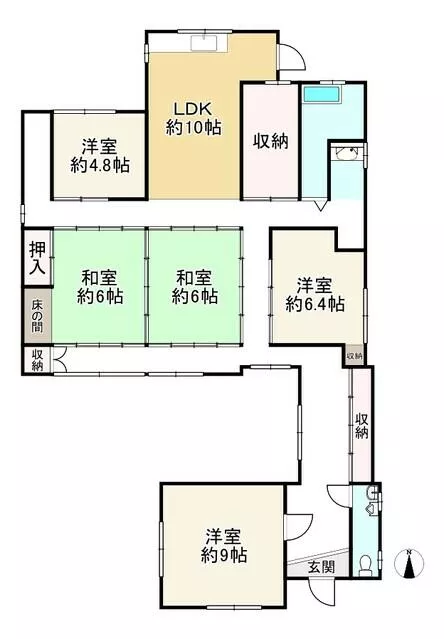 Akashi City, Okubo-cho Yagi (Naka-Yagi Station), single-story building, 5LDK