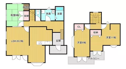 Otsu City, Naeshika 2-chome (Ogoto Onsen Station), 2-story, 3LDK