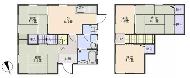 Sumoto City, Kamimono, 2-story, 4SDK
