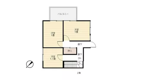 Tsuru City, Chuo 1-chome (Tsuru City Station) 2-story building 6K