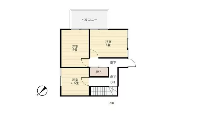 Tsuru City, Chuo 1-chome (Tsuru City Station) 2-story building 6K