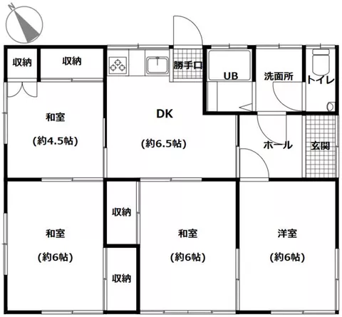 Maebashi City, Fujimi Town Kogure (Egi Station), single-story building, 4DK