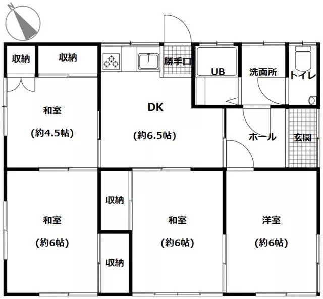 Maebashi City, Fujimi Town Kogure (Egi Station), single-story building, 4DK