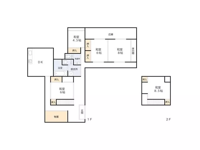 A 5DK with a total floor area of 180㎡! The historic exterior blends well with the townscape, creating a calming atmosphere.
