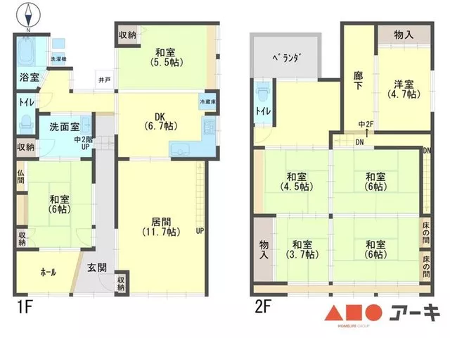 Tatsuno City, Ryuno Town: A dream home achievable for 2 million yen! Abundant room count with 7LDK