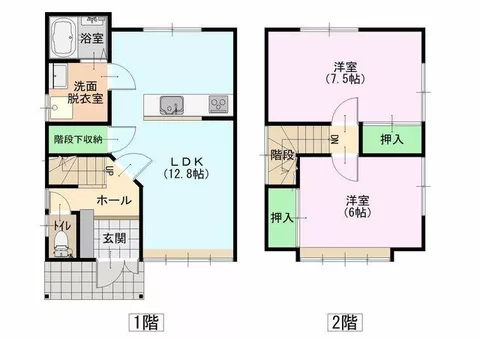 Kahoku City, Unoke 2-chome (Unoke Station), 2-story, 2LDK - Image 2