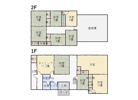 Komatsu City, Johoku Town (Meihō Station) 2-story building 10LDK