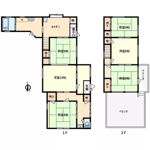 Ota City, Nitta Murata Town (Kizaki Station) 2-story building 6K